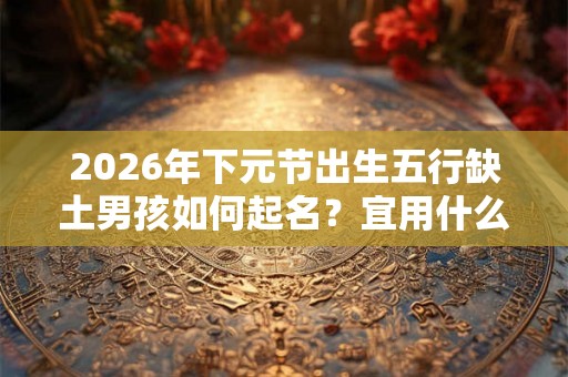 2026年下元节出生五行缺土男孩如何起名？宜用什么字？