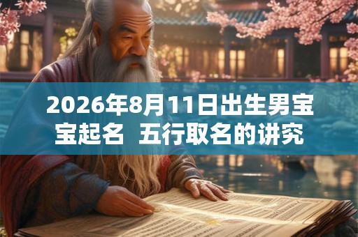 2026年8月11日出生男宝宝起名 五行取名的讲究 2026年8月11日出生男宝宝起名 五行取名的讲究