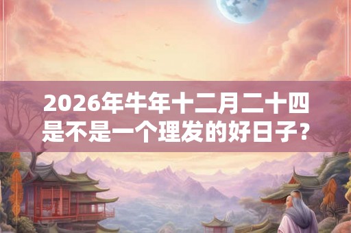 2026年牛年十二月二十四是不是一个理发的好日子? 2026年牛年十二月二十四是不是一个理发的好日子?