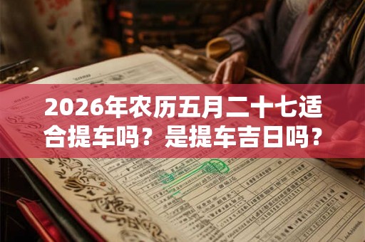 2026年农历五月二十七适合提车吗？是提车吉日吗？