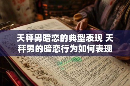 天秤男暗恋的典型表现 天秤男的暗恋行为如何表现