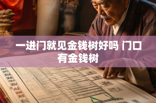 一进门就见金钱树好吗 门口有金钱树