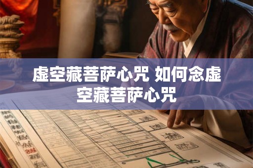 虚空藏菩萨心咒 如何念虚空藏菩萨心咒