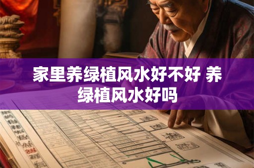 家里养绿植风水好不好 养绿植风水好吗