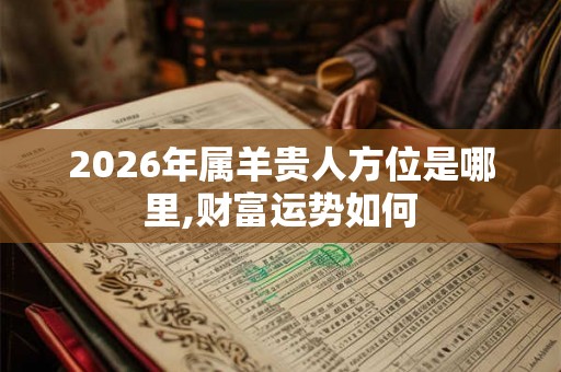 2026年属羊贵人方位是哪里,财富运势如何