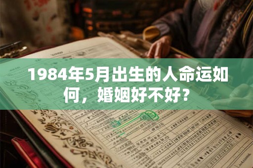 1984年5月出生的人命运如何，婚姻好不好？