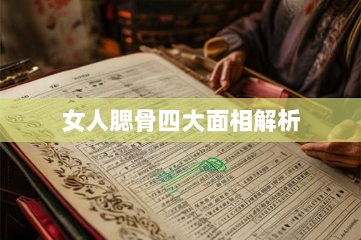女人腮骨四大面相解析 女人腮骨四大面相解析