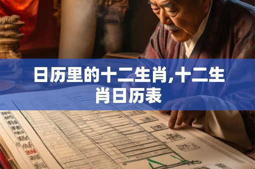 日历里的十二生肖,十二生肖日历表 日历里的十二生肖,十二生肖日历表