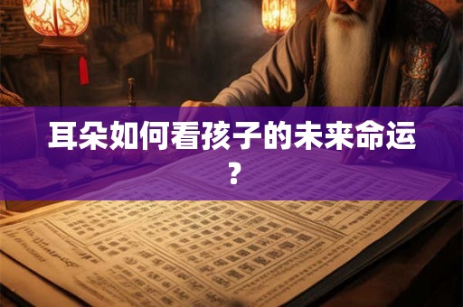 耳朵如何看孩子的未来命运？