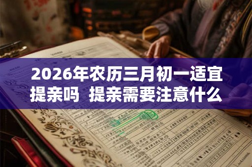 2026年农历三月初一适宜提亲吗  提亲需要注意什么