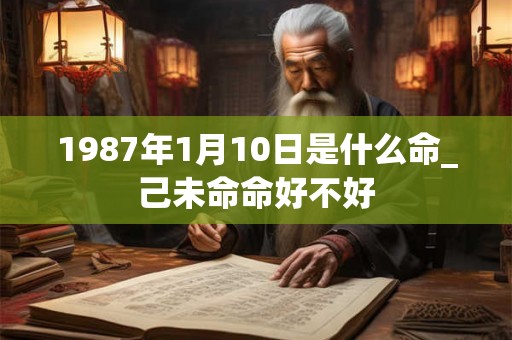1987年1月10日是什么命_己未命命好不好