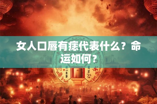 女人口唇有痣代表什么?命运如何? 女人口唇有痣代表什么?命运如何?