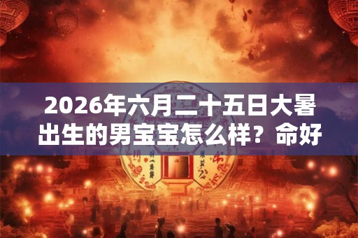 2026年六月二十五日大暑出生的男宝宝怎么样？命好吗？