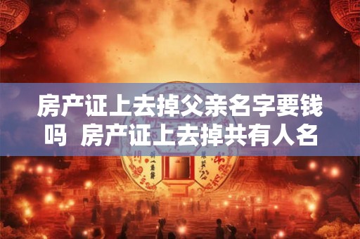 房产证上去掉父亲名字要钱吗  房产证上去掉共有人名字
