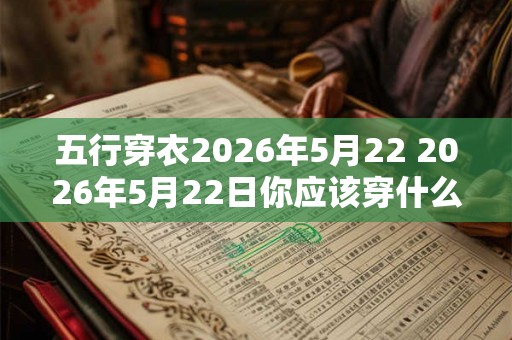 五行穿衣2026年5月22 2026年5月22日你应该穿什么五行解析
