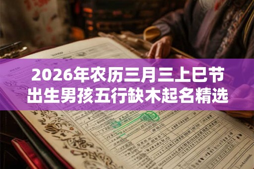 2026年农历三月三上巳节出生男孩五行缺木起名精选