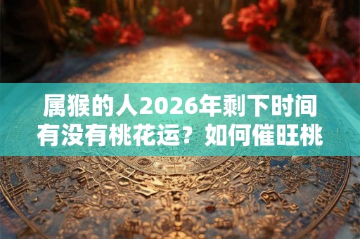 属猴的人2026年剩下时间有没有桃花运？如何催旺桃花运？