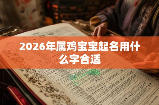 2026年属鸡宝宝起名用什么字合适