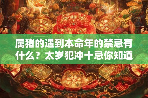 属猪的遇到本命年的禁忌有什么？太岁犯冲十忌你知道几个？