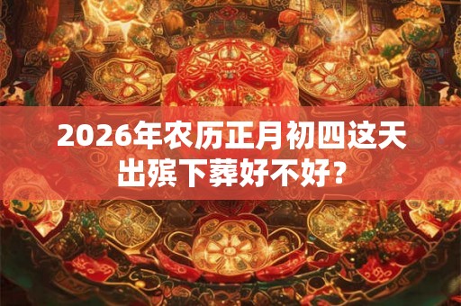 2026年农历正月初四这天出殡下葬好不好？