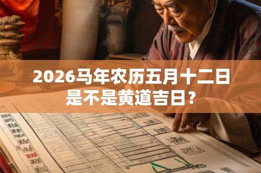 2026马年农历五月十二日是不是黄道吉日？