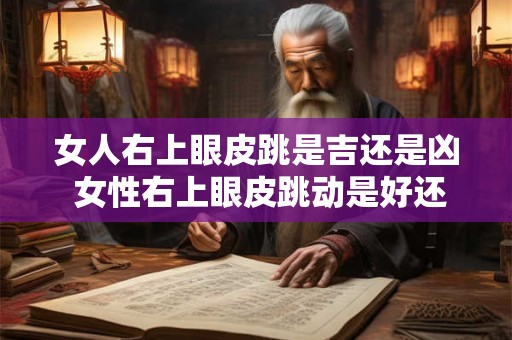 女人右上眼皮跳是吉还是凶 女性右上眼皮跳动是好还是坏 女人右上眼皮跳是吉还是凶 女性右上眼皮跳动是好还是坏