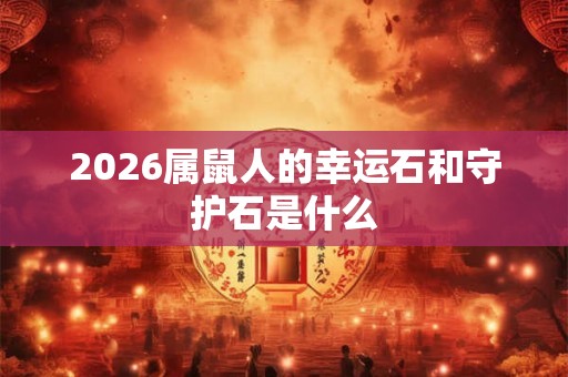 2026属鼠人的幸运石和守护石是什么