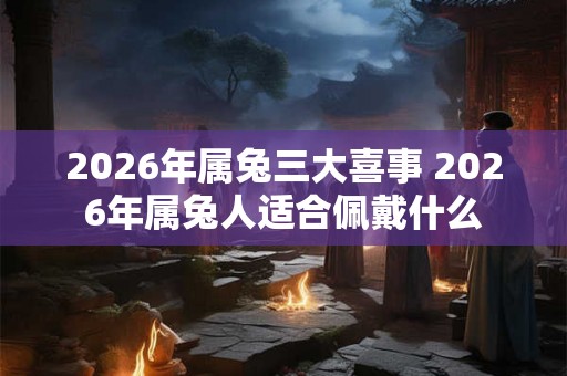 2026年属兔三大喜事 2026年属兔人适合佩戴什么