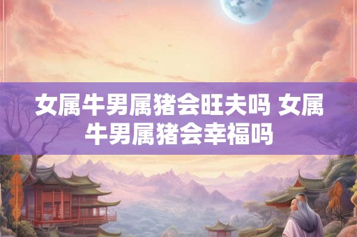 女属牛男属猪会旺夫吗 女属牛男属猪会幸福吗