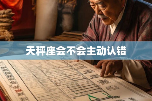 天秤座会不会主动认错 天秤座会不会主动认错