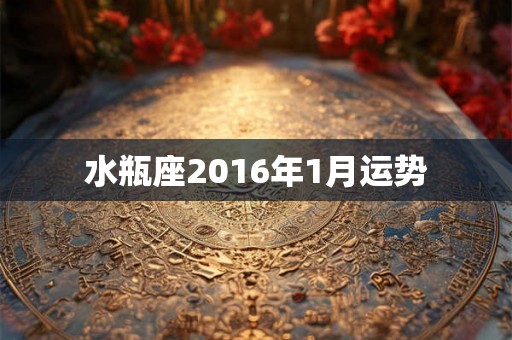 水瓶座2016年1月运势 水瓶座2016年1月运势