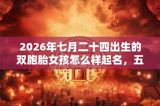 2026年七月二十四出生的双胞胎女孩怎么样起名,五行属什么 2026年七月二十四出生的双胞胎女孩怎么样起名,五行属什么