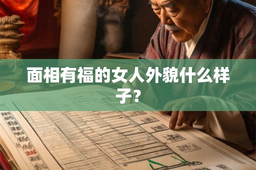 面相有福的女人外貌什么样子？