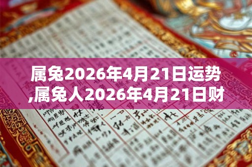 属兔2026年4月21日运势,属兔人2026年4月21日财运,生肖兔2026年4月21日运势