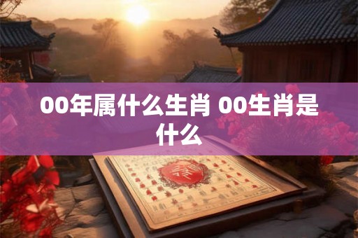 00年属什么生肖 00生肖是什么 00年属什么生肖 00生肖是什么