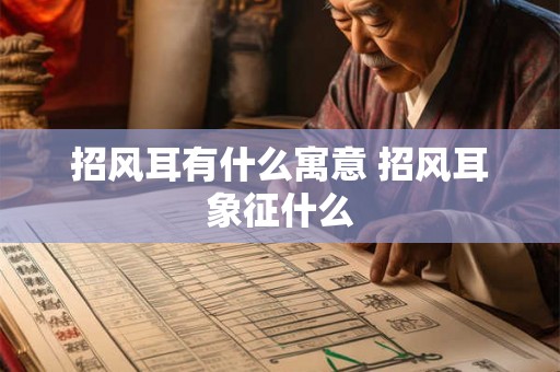 招风耳有什么寓意 招风耳象征什么 招风耳有什么寓意 招风耳象征什么