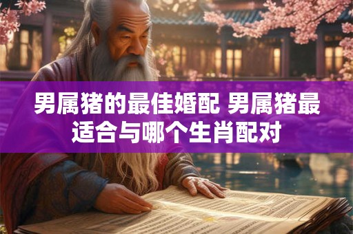 男属猪的最佳婚配 男属猪最适合与哪个生肖配对