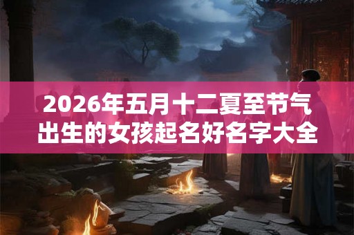 2026年五月十二夏至节气出生的女孩起名好名字大全 2026年五月十二夏至节气出生的女孩起名好名字大全