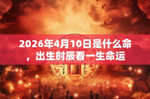 2026年4月10日是什么命,出生时辰看一生命运 2026年4月10日是什么命,出生时辰看一生命运