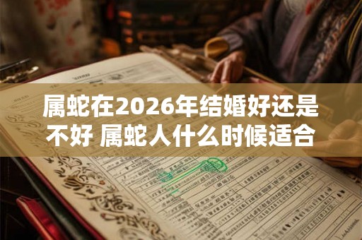属蛇在2026年结婚好还是不好 属蛇人什么时候适合结婚