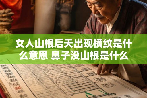 女人山根后天出现横纹是什么意思 鼻子没山根是什么命