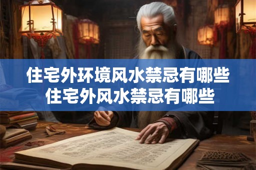 住宅外环境风水禁忌有哪些 住宅外风水禁忌有哪些