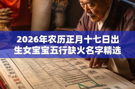 2026年农历正月十七日出生女宝宝五行缺火名字精选 2026年农历正月十七日出生女宝宝五行缺火名字精选