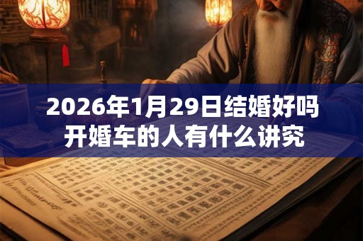 2026年1月29日结婚好吗 开婚车的人有什么讲究 2026年1月29日结婚好吗 开婚车的人有什么讲究