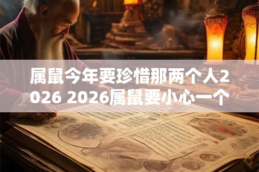 属鼠今年要珍惜那两个人2026 2026属鼠要小心一个人 属鼠今年要珍惜那两个人2026 2026属鼠要小心一个人