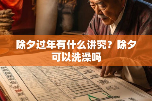 除夕过年有什么讲究？除夕可以洗澡吗