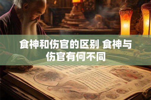 食神和伤官的区别 食神与伤官有何不同