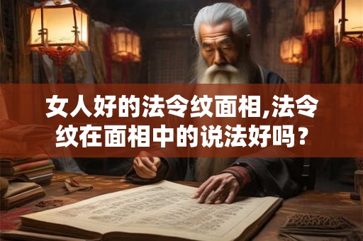 女人好的法令纹面相,法令纹在面相中的说法好吗？