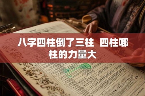 八字四柱倒了三柱  四柱哪柱的力量大