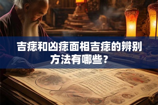 吉痣和凶痣面相吉痣的辨别方法有哪些？